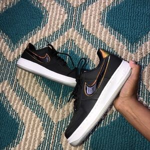 Nike Air Force 1 Iridescent Black Leather